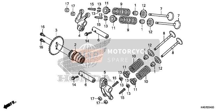 Honda NSS125D 2015 Camshaft/ Valve for a 2015 Honda NSS125D